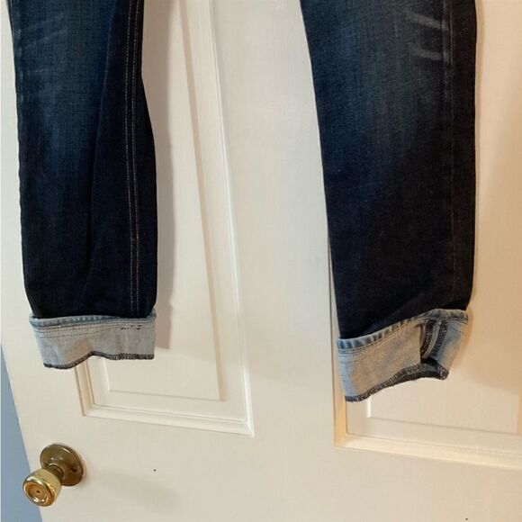Rag & Bone Crop Jeans Serrano Dark Wash Blue Mid Rise Size 23 - Picture 10 of 13
